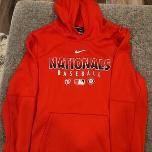 Nike Red Nationals Baseball Hoodie